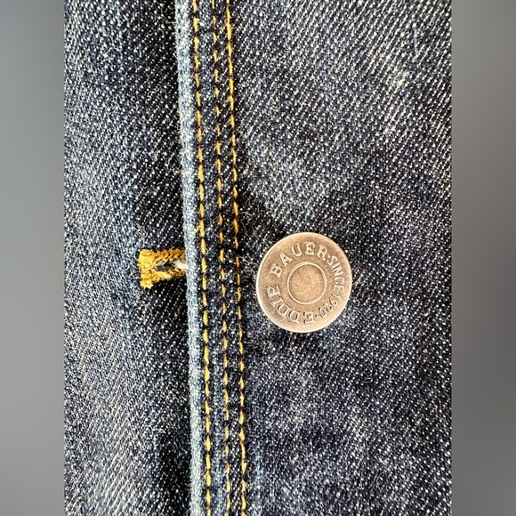 Vintage Y2k Eddie Bauer stand up collar denim jacket/blazer L - Picture 10 of 10